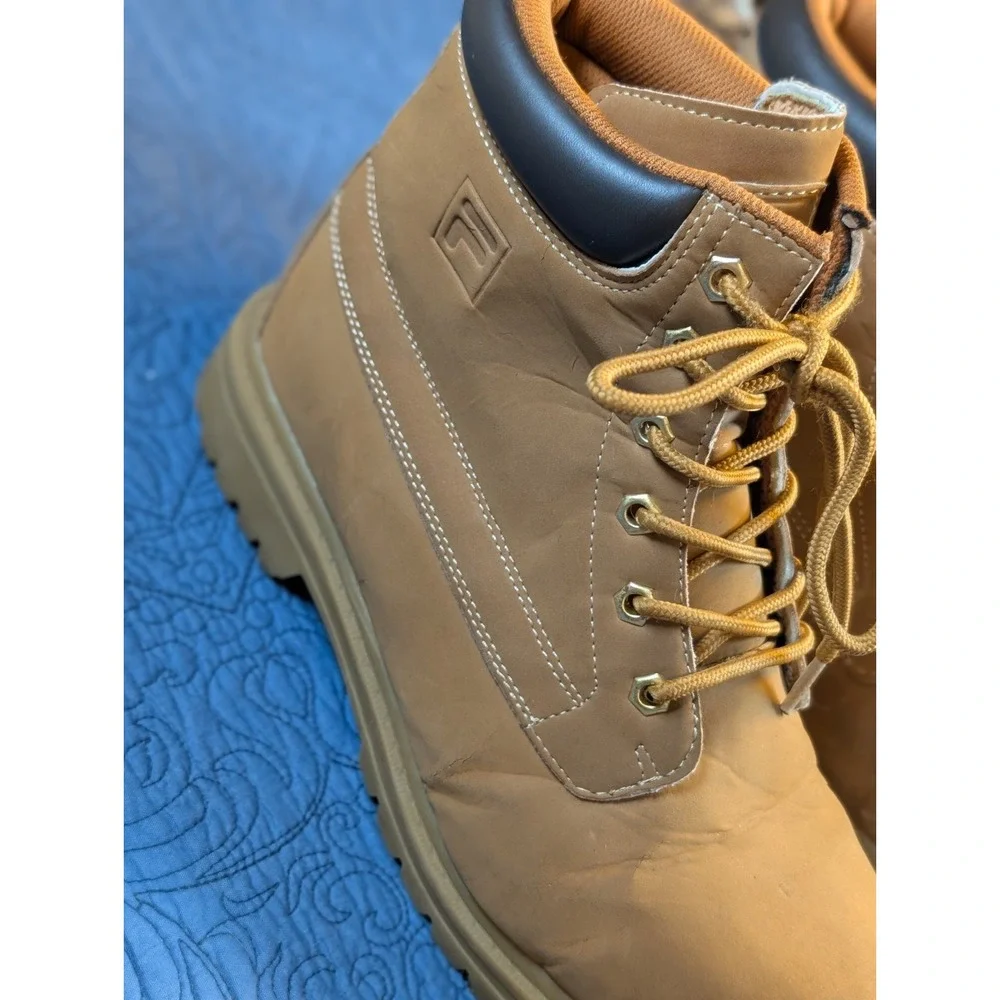FILA Edgewater 12 Wheat Boots Mens 10 Tan Timberland Style Gorpcore Streetwear